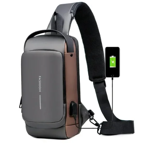 MORRAL ANTIRROBO IMPERMEABLE CANDADO CON CLAVE USB